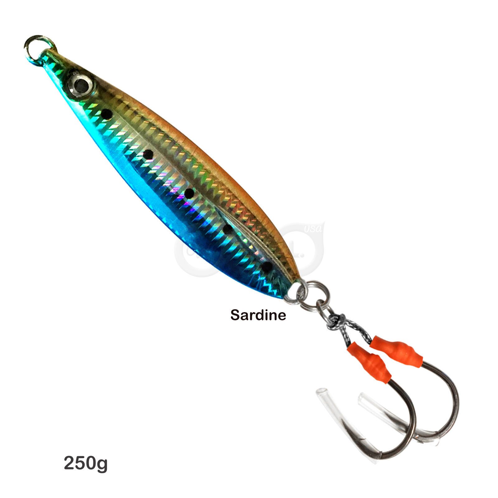10pcs 9oz Fishing Flat Fish Jig 250g Speed Vertical butterfly Lures Random Color - Image 12