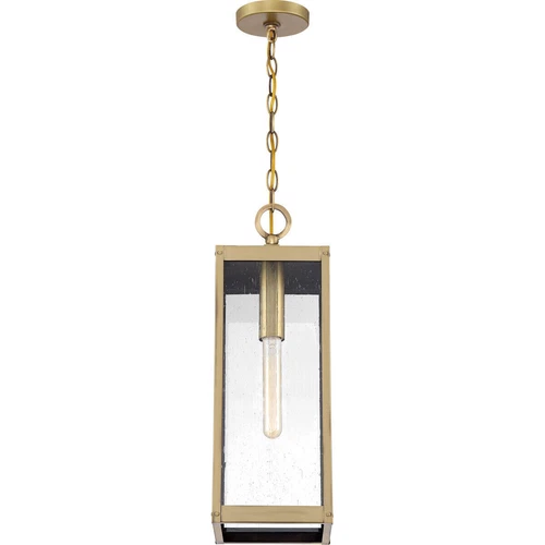 Quoizel  WVR1507A Westover 1 Light Mini Pendant, Antique Brass/Clear Seeded - Picture 5 of 5