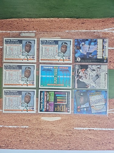 1995 Topps/UD/Leaf/Pacific Tony Gwynn 9 Card Lot - Picture 8 of 12