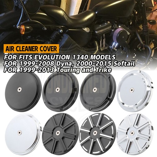 Cubierta exterior purificador de aire etapa 1 para Harley Touring Road King Dyna Softail FatBoy - Imagen 8 de 9