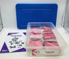 ETA Cuisenaire Tangrams Set Instruction Booklet and 24 unopened Tangrams in Tub