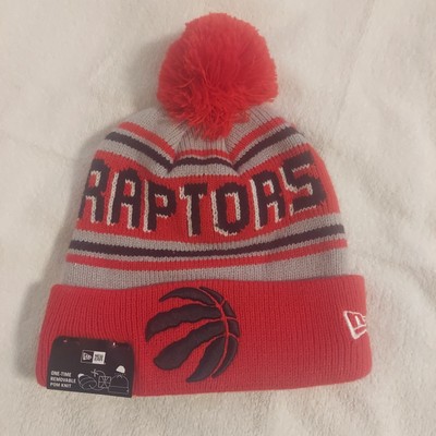 Toronto Raptors Adults NBA Winter Knit Cuff Beanie Hat Pom New