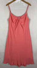 Trina Turk Slip Dress Womens Large Salmon Lined Minimalist Cocktail Event Party