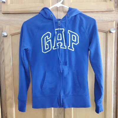 Sweat Capuche Fille GAS 4 Kids Taille XL Bleu Zippé - Neuf Sans étiquettes