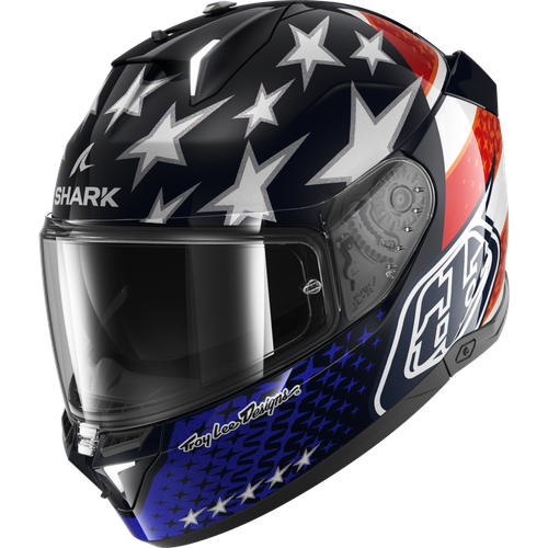 Full Face Helmet Shark SKWAL i3 US FLAG Blue Red White - Picture 2 of 4