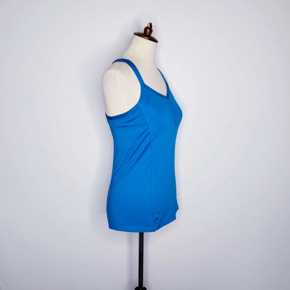 Sujetador deportivo de tenis Tail Tech azul incorporado rendimiento talla pequeña Foto 2 de 4