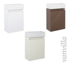 vanvilla Gäste-WC Waschtisch Set hochglanz Handwaschbecken grifflos