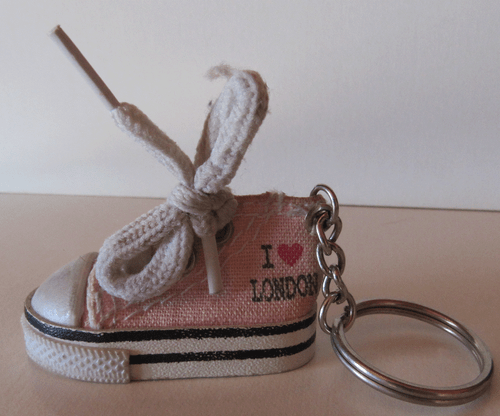 I Love London Sneaker Tennisschuh Schlüsselanhänger/ Ring - Bild 2 von 2