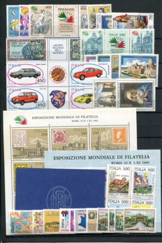Italie 1985 année commémorative complète comme neuf jamais charnières ** Lot 40 timbres feuilles - Photo 1 sur 1