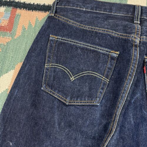 Vintage Levis 501 Selvedge Redline Jeans #524 Größe 34x30 Dark Wash Denim USA - Bild 15 von 19