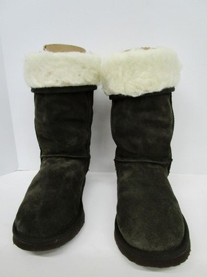 Womens UKALA Australia Tall Brown Suede 