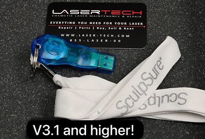 Cynosure SculpSure SUBMENTAL PAC Key  50 credits USB (NEW- Open Box) V3.1 +