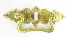 Beschlag Messing Griffbeschlag Schrank Schublade Schranktür Messing