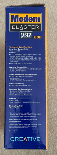 CREATIVE Modem Blaster V.92 USB - Picture 3 of 5