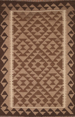 Flatweave Reversible Tribal Kilim Kelim Rugs Handwoven Wool Carpets 3x5 ft