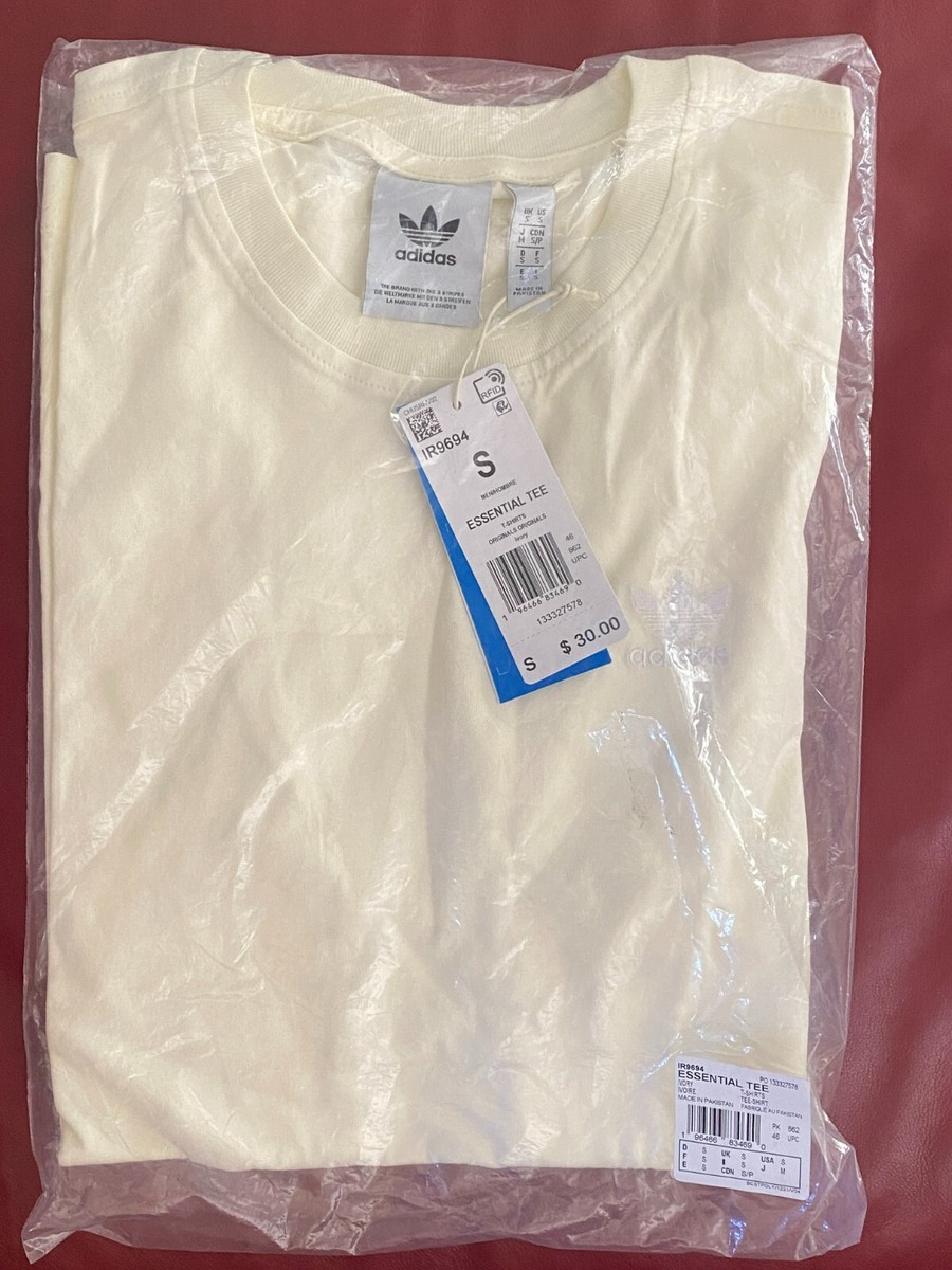 $30 adidas TREFOIL ESSENTIALS TEE IR9694 | Ivory | Small | eBay