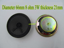1pcs 66mm 8 3W Full-range speaker Loudspeaker 8ohm Home Audio TV Video parts