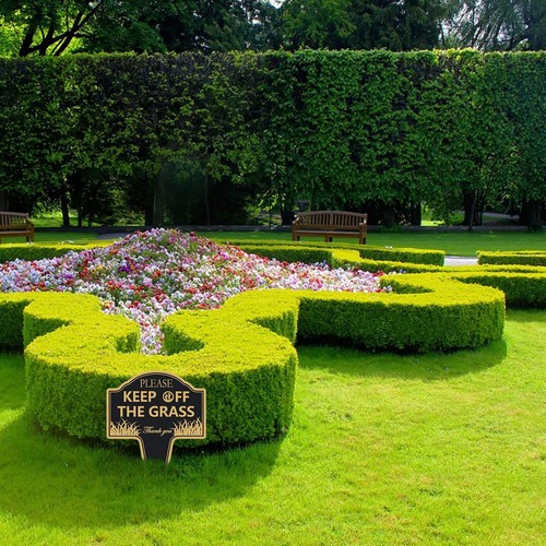Please Stay off Grass Signs for Yard Keep off the Grass Sign with Stake for L... - Picture 6 of 7