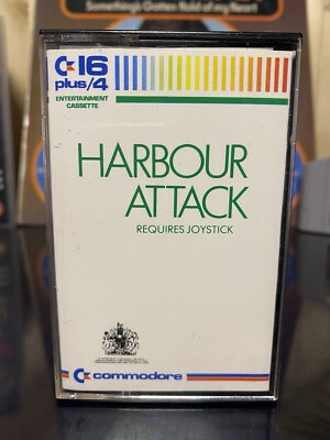 Harbour Attack Commodore C16/Plus 4 1980 s Cassette Retro Vintage