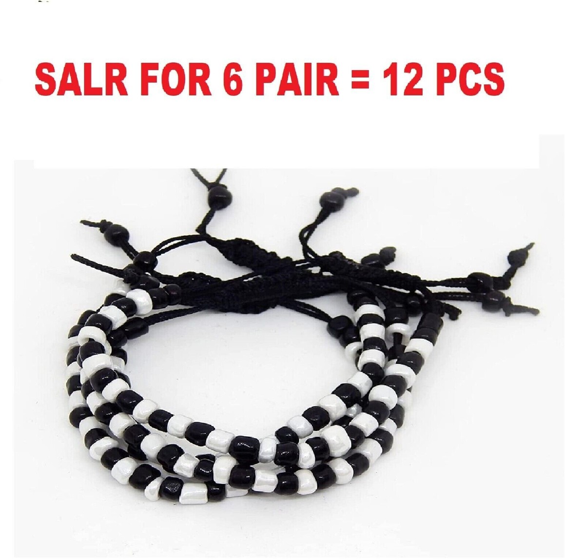 Nazar kada Bangle set Nazariya for New born baby boy girl child with Black  White