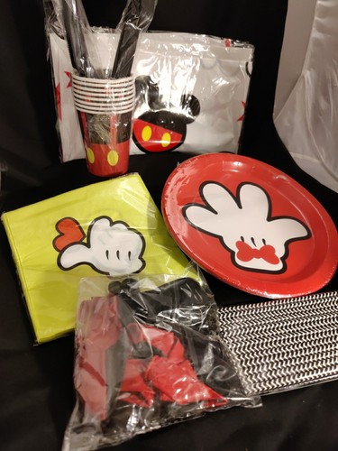 Mickey Mouse Disney Party Large Tableware Pack For 8 Balloons Cups Straws Etc - Picture 7 of 11
