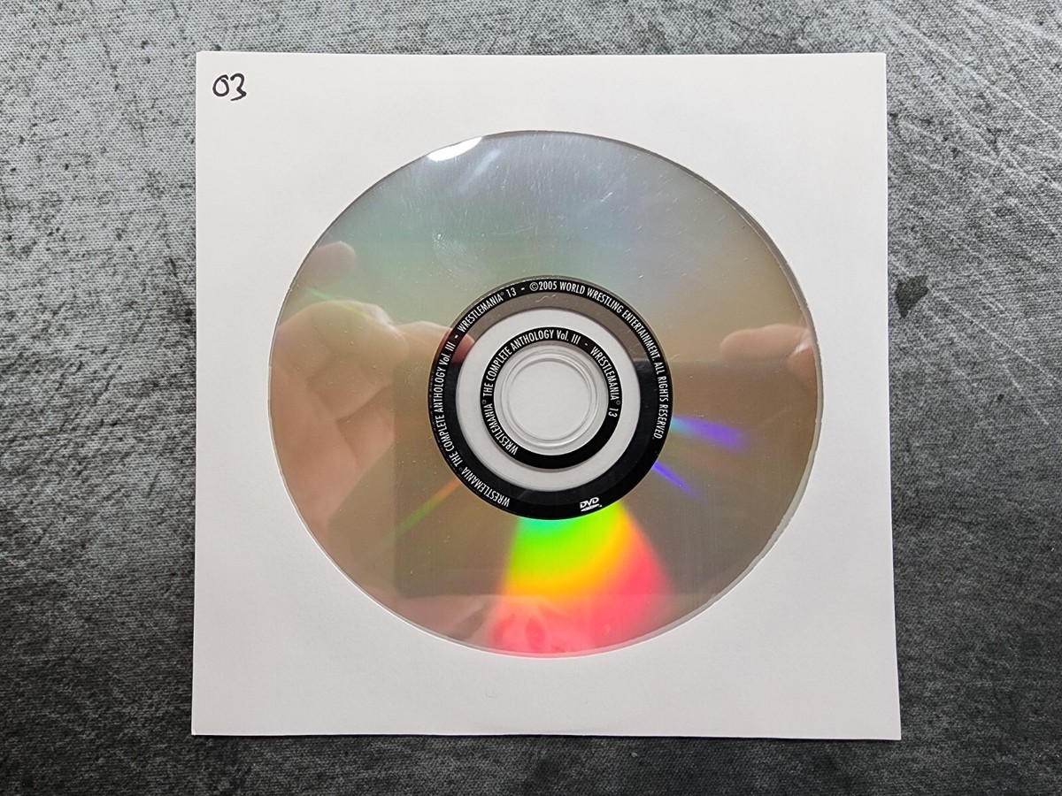 WWE The Complete Anthology WWF Wrestlemania 13 Replacement DVD