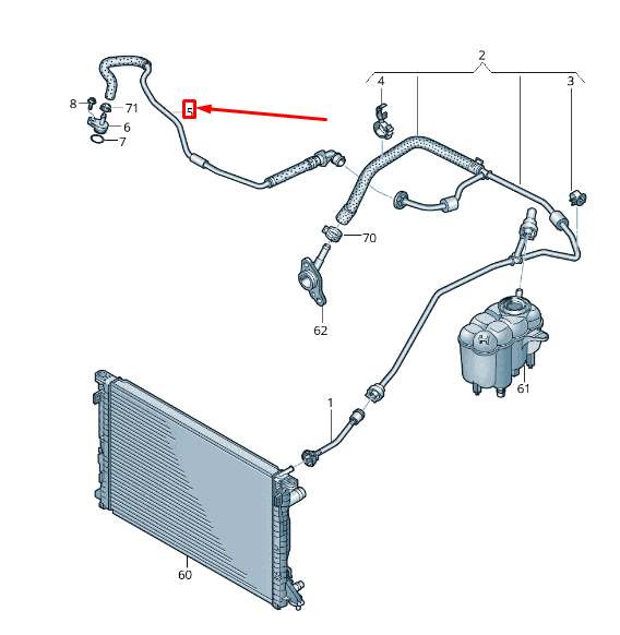 AUDI A4 Vacuum Pipe Line Tube 06L121081AD 8W B9 2.0 TFSI 2019 16888042 for sale online eBay