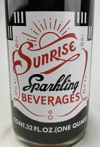 Rare Vintage Sunrise Sparkling Beverages ACL Soda Pop Bottle Rochester NY NOS - Picture 2 of 10