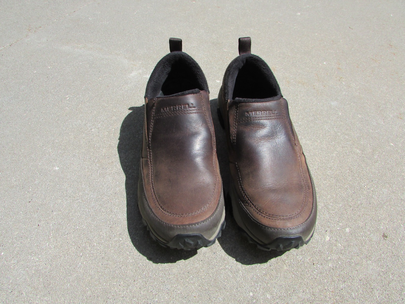 Mocassini Merrell Arctic Grip in pelle marrone cannella taglia 8 5 (39) J45524