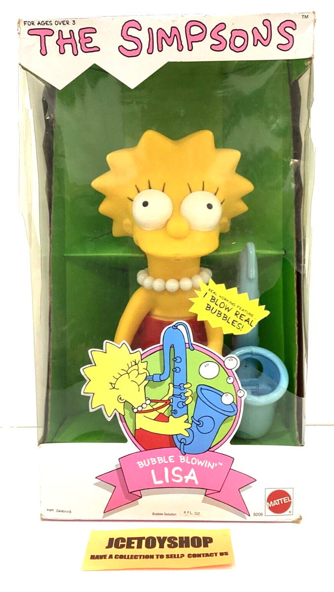 MATTEL THE SIMPSONS BUBBLE BLOWIN LISA MISB | eBay