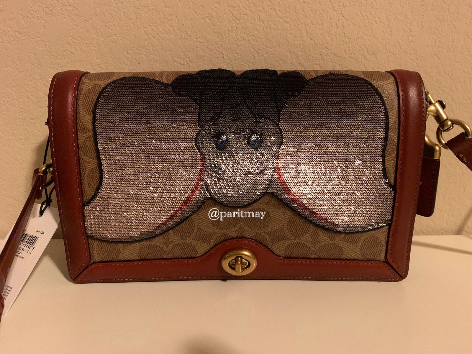 Disney X Coach Signature Riley With Embellished Dumbo RARE (NEW WITH TAG) image 4