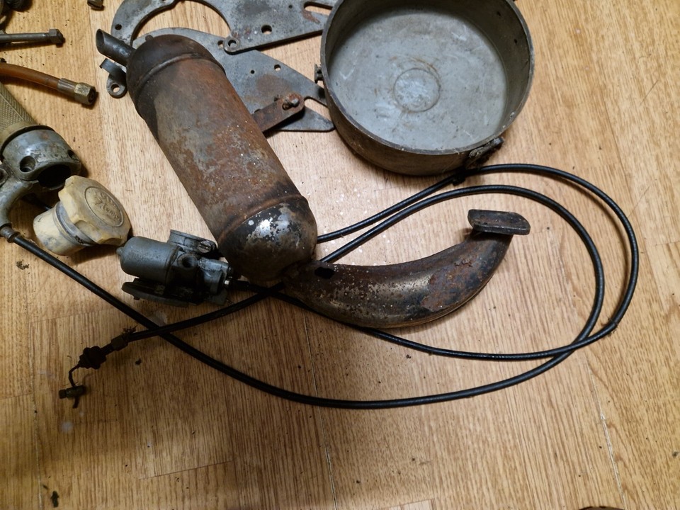 vintage moped parts Exhaust Throttle Carb Ect eBay