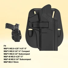 S&W M&P9/M2.0 Holster for Full Size & Compact Compatible 9mm Universal Fit