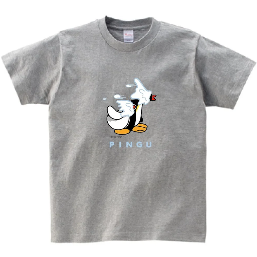 Pingu T-shirt (Snowball) Heather Gray M PG JPN LTD Penguin