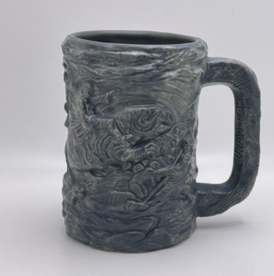 Disney Parks Star Wars Galaxy's Edge Dok Jedi Battle Scene Sculpture Coffee Mug