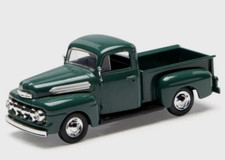Retired  3 7/8 INCH Diecast 1:48 O Scale 1951 Ford F-1 Pickup (Green)