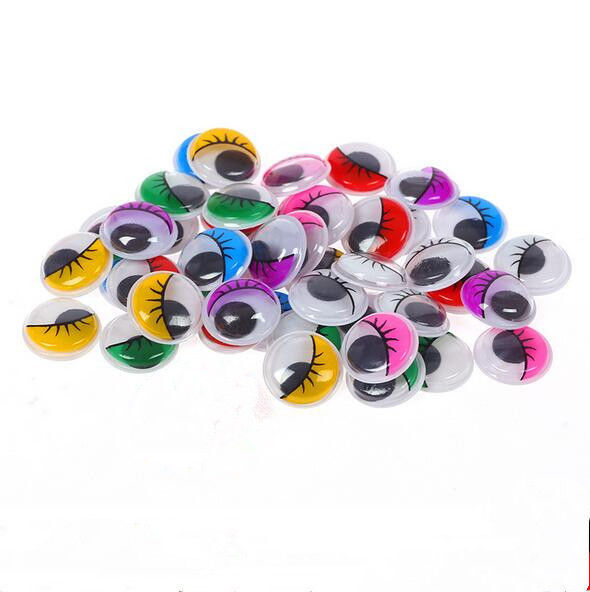 10mm Joggle Movable mixed color handmade DIY Kid Latest item self-adhesi Eye free shipping