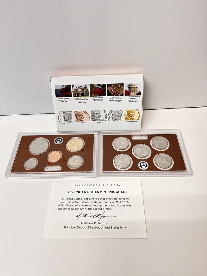 U.S. Mint Sets 1987 Uncirculated And 2017 Proof Set Gift Idea Coin Collection ML - Image 3 of 4