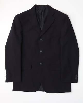 Marks and Spencer Herren Sakko Anzugjacke Blau Polyestermischung Größe M