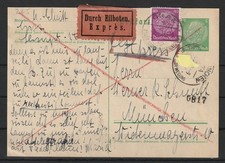 Dt. Reich Ganzsache Karte P 225 I  ZuF per EXPRESS Graz - M&uuml;nchen1939 #1083696