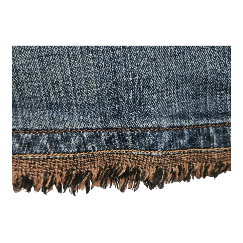 Falda midi vaquera cAbi con flecos dobladillo bolsillos talla 14 elástica Foto 4 de 4