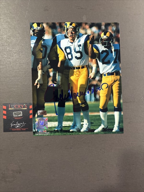 Jack Youngblood Autographed Signed 8x10 Photo - Rams- Lucky's Authentic