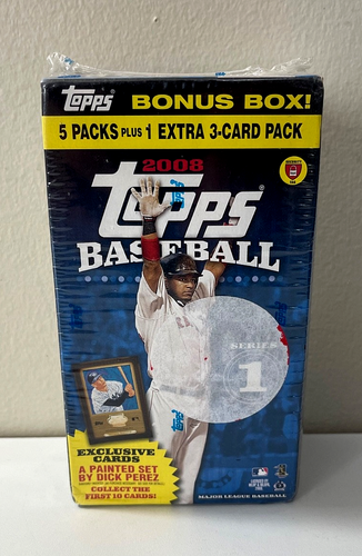 2008 TOPPS SERIES 1 MLB BASEBALL BLASTER BONUS BOX-Factory SEALED!-(bin4727U) - Picture 2 of 4