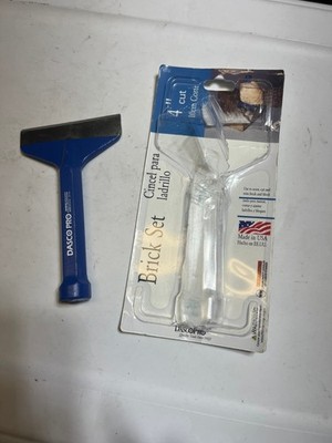 Dasco Pro  4 in. W Forged High Carbon Steel  Brick Chisel Set  Blue  1 pk