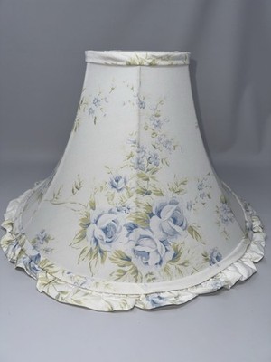 SIMPLY SHABBY CHIC Lampshade BRITISH ROSE Blue / White RACHEL ASHWELL 14  x 9 