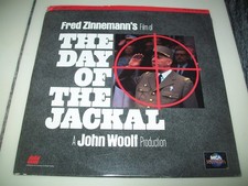 THE DAY OF THE JACKAL 2-Laserdisc LD VERY GOOD CONDITION VERY RARE GREAT FILM 
