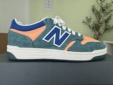 New Balance 480 Kids Sneakers Green Orange Blue Size 4.5Y EU 37 NEW w/ Box
