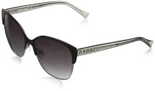 Cole Haan Women's CH7042 Metal Cateye Sunglasses 58 mm Gunmetal