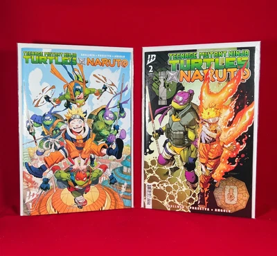 Teenage Mutant Ninja Turtles X Naruto IDW #1 & 2 Cvr A 1st Prints