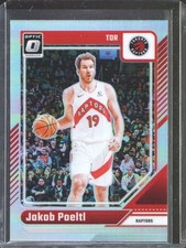 2024-25 Donruss Optic - Jakob Poeltl Silver Holo Prizm #65 - Toronto Raptors